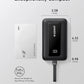 Anker Zolo Power Bank, 20K, 30W, Built-In USB-C Cable - Black