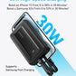 Anker Zolo Power Bank, 20K, 30W, Built-In USB-C Cable - Black