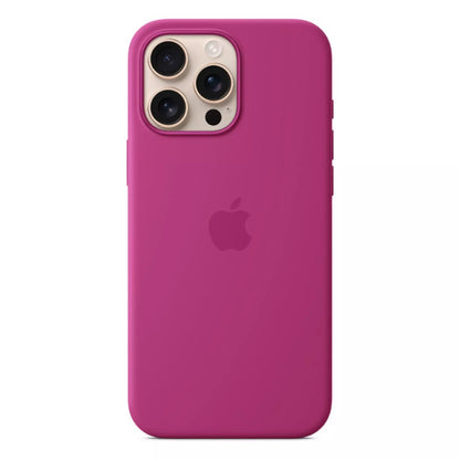 Apple iPhone 16 Pro Max Silicone Case with MagSafe - Fuchsia