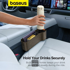 Baseus Organize Fun Series Car Console Storage Organizer - Marble Brown