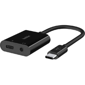 محول بلكين روك ستار 3.5 ملم للصوت + شحن USB-C