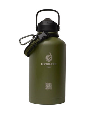 HydrateFlask Vacuum Water Bottle 2L - Army Green