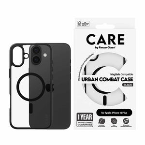 CARE by PanzerGlass Case Flagship Urban Combat Black MagSafe iPhone 16 6.7" Plus