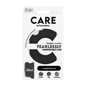 CARE by  PanzerGlass Case Flagship Black MagSafe iPhone 16 6.1"