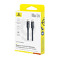 Baseus Foamed Silicone Fast Charging Data Cable USB-C to USB-C 100W Comic Black 2m