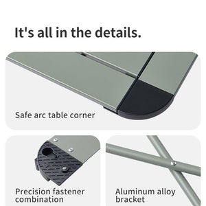 Naturehike Yamami L03 Casual Folding Table - Grey (Large)