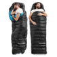 Naturehike CW400 mummy goose down sleeping Bag - Large - Black