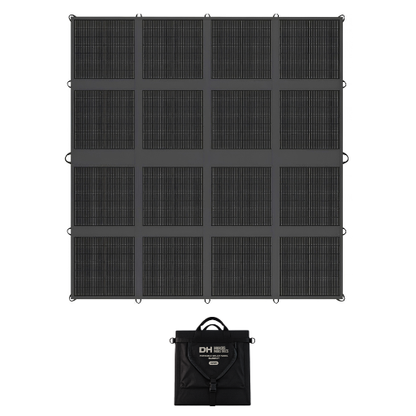 DRKHORS 400W Portable Solar Blanket N-Type - Black