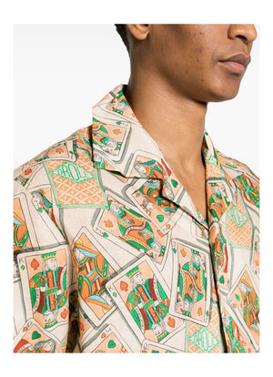 Drole de Monsieur La Chemise Jeu de Cartes، لون الخوخ