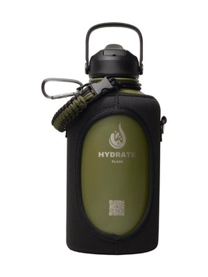 HydrateFlask Vacuum Water Bottle 2L - Army Green