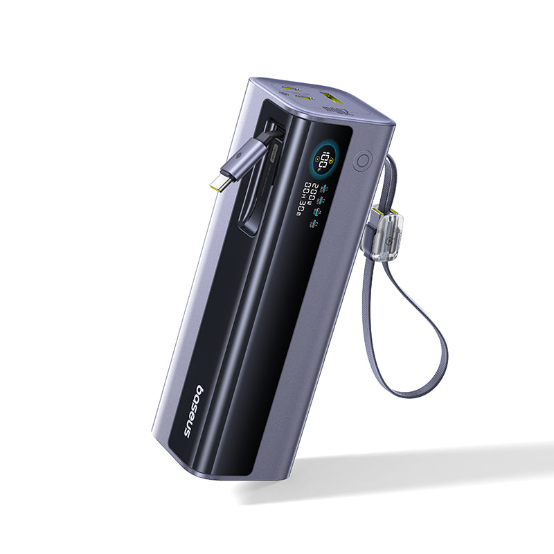 Baseus EnerGeek GR11 Power Bank with Retractable Cable 25000mAh 200W - Space Grey