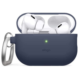 حافظة سيليكون أصلية من Elago AirPods Pro 2 بتصميم Jean Indigo