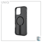 UNIQ HYBRID IPHONE 16 PRO (2024) 6.3 MAGCLICK CHARGING ELEVA WITH VERTICAL STAND - CARBON (BLACK)