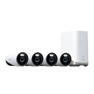 EufyCam E330 4K Professional - 4 Camera Kit - 1TB Storage -White