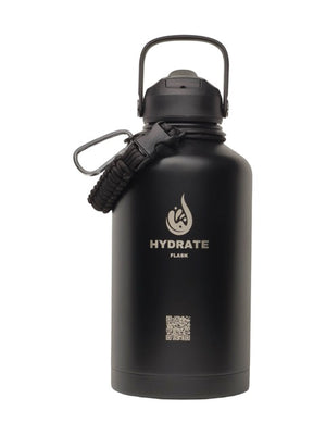 HydrateFlask Vacuum Water Bottle 2L - Full Black