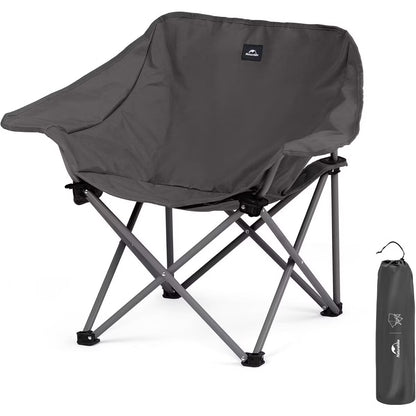 Naturehike Gathering X-Shaped Chair (Armrest Version) - Dark Grey