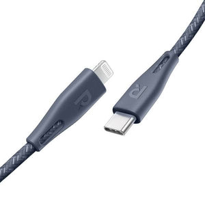 RAVPower Cable Nylon 2m Type- C to Lightning - Grey