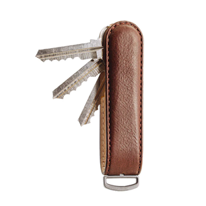 Jibbon Italian Premium Leather Key Organizer with Multi-Tool - Cocoa