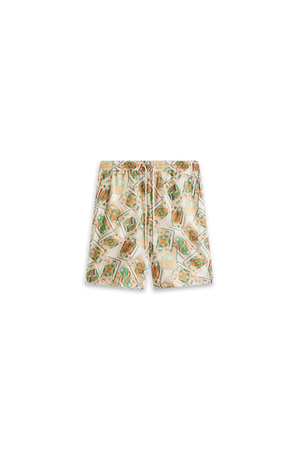 Drole de Monsieur Le Short Plage Jeu de Cartes, Green