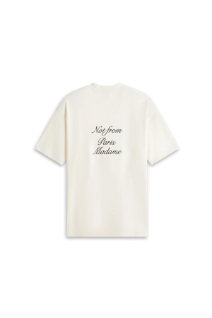 Drole de Monsieur Le T-Shirt Slogan Cursive