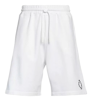 MARCELO BURLON BASKET SHORTS WHITE BLACK