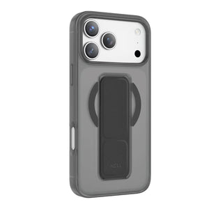 ASLI Magtrox Gravitas Magsafe Leather Grip Case For iPhone 17 Pro Black