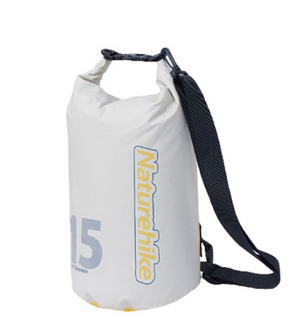 حقيبة ظهر نيتشرهايك المقاومة للماء سعة 15 لتر - بيضاء