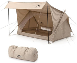 Naturehike Extend 4.8 Cotton Eaves Tower Tent Quicksand - Gold
