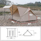 Naturehike Extend 4.8 Cotton Eaves Tower Tent Quicksand - Gold