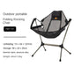 Naturehike YL11 Outdoor Folding Rocking Chair - Black mesh