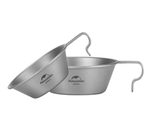 Naturehike hanging Ttitanium bowl 450ml - Silver