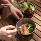 Naturehike hanging Ttitanium bowl 450ml - Silver
