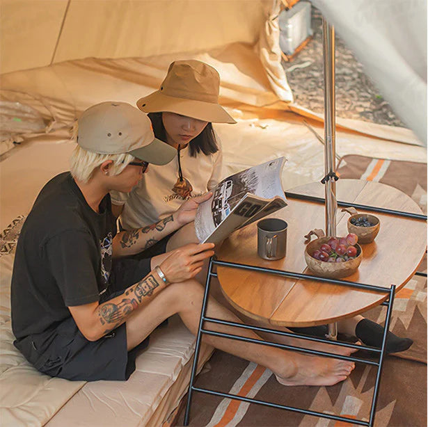 Naturehike outdoor folding Oval table - Bamboo