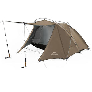 Naturehike Hillock6 One Bedroom One Hall Tent UPF50+ Brown Color