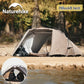 Naturehike Hillock6 One Bedroom One Hall Tent UPF50+ Brown Color