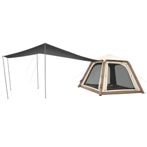 Naturehike Ango Pro Inflatable Tent 240x240x180 - Khaki/Brown