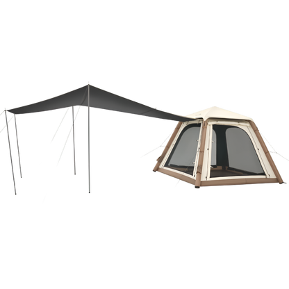 Naturehike Ango Pro Inflatable Tent 240x240x180 - Khaki/Brown