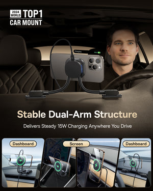 Baseus PrimeTrip C03sPro Magnetic Wireless Charging Car Mount