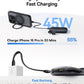 Baseus EnerFill FC21 QPow3 Ultra Digital Display Power Bank with Detachable Cable 10000mAh 45W Cosmic Black