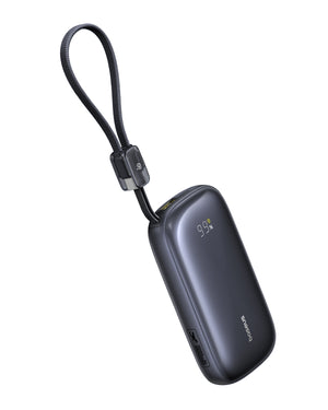 Baseus EnerFill FC21 QPow3 Ultra Digital Display Power Bank with Detachable Cable 10000mAh 45W Cosmic Black