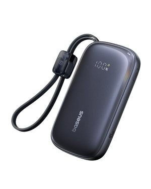 Baseus EnerFill FC21 QPow3 Ultra Digital Display Power Bank with Detachable Cable 10000mAh 45W Cosmic Black