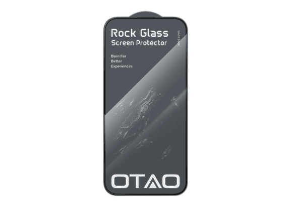 واقي شاشة OTAO Rock Glass Clear (غطاء كامل) - iPhone 17 Pro Max