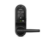 Lockly Guard Vision Latch with Fingerprint access Built in HD Video Doorbell Live View Camera Streaming 2-way Talk - Matte Black