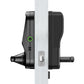 Lockly Guard Vision Latch with Fingerprint access Built in HD Video Doorbell Live View Camera Streaming 2-way Talk - Matte Black