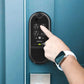 Lockly Vision Elite Video Smart Lock Full HD Camera Motion Sensor Solar Panel Fingerprint - Matte Black color