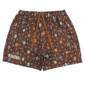 PLEASURES COFFER SHORTS BROWN