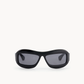 BLACK ACETATE BLACK LENS PT-3101 - ZARIN