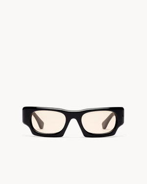 BLACK ACETATE AMBER LENS-PT-4302 - KEREWAN