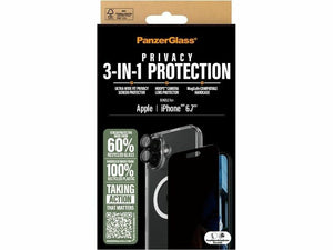 PanzerGlass 3-in-1 Privacy Protection Bundle iPhone 16 Plus 6.7