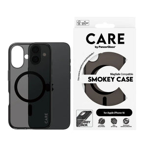 حافظة كير من  PanzerGlass الرائعة Smokey مع MagSafe لهاتف iPhone 16 مقاس 6.1 بوصة